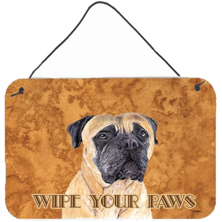 Carolines Treasures 8 x 12 in. Mastiff Aluminium Metal Wall or Door Hanging Print SC9125DS812